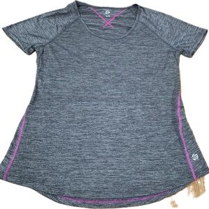 Jillian Michaels Activewear Top Women’s XL Gray Short Sleeve Athletic Tee